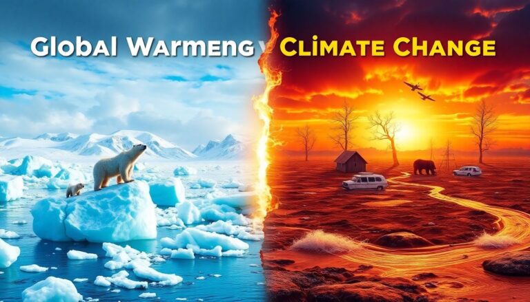 ¿Cuál es la diferencia entre el calentamiento global y el cambio climático?