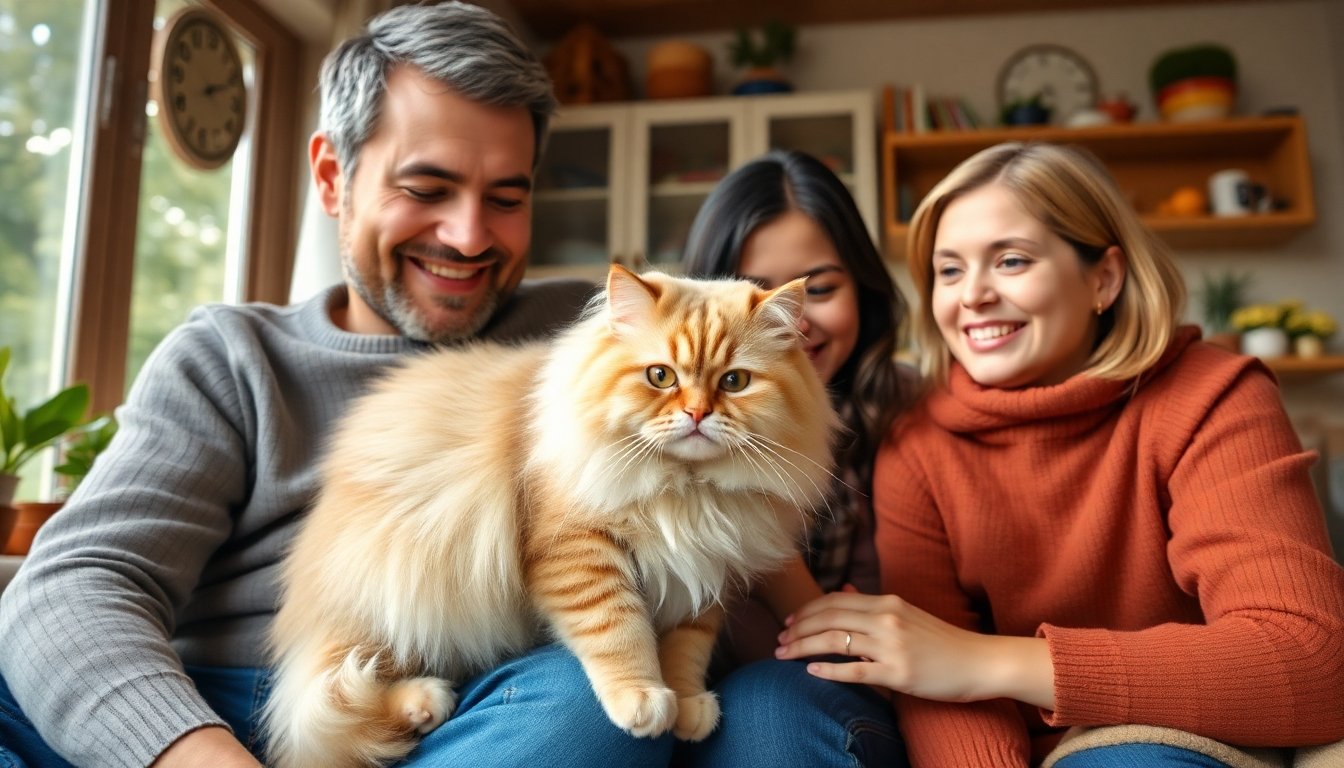 Adopción de un gato persa