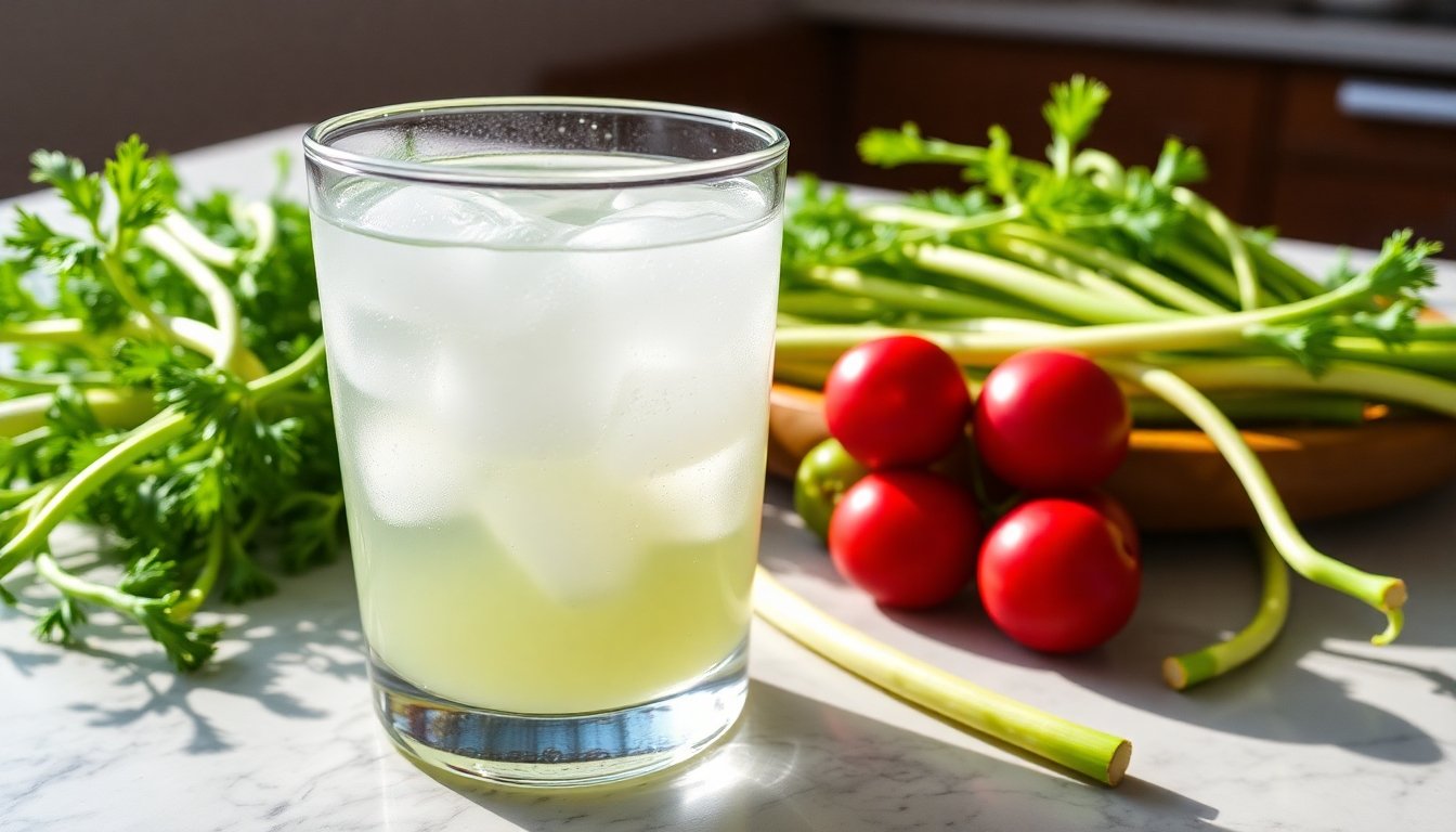 Agua de zanahoria natural