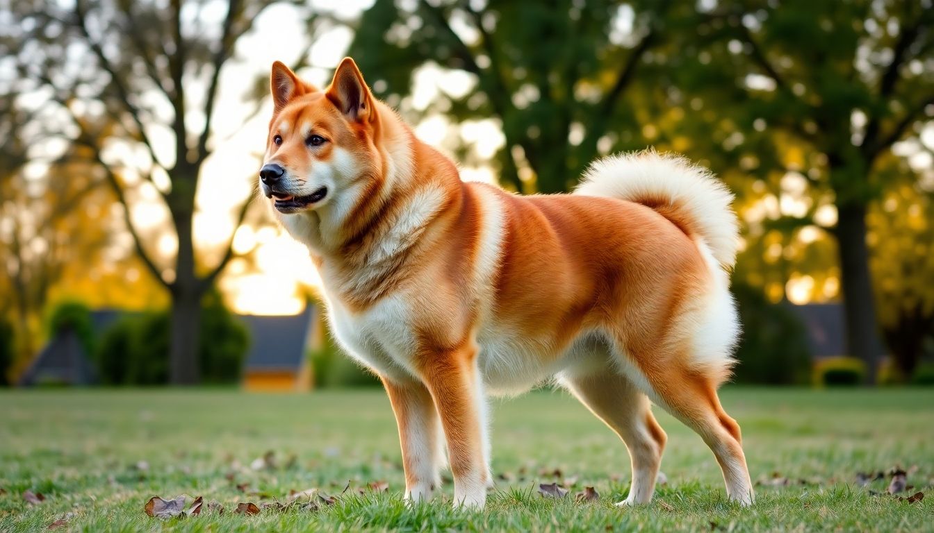 Akita americano en su entorno natural