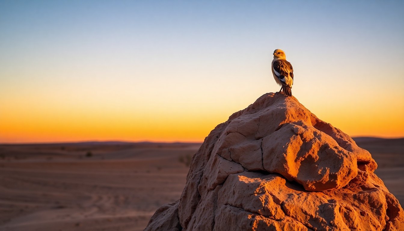 Alondra del desierto en Libia