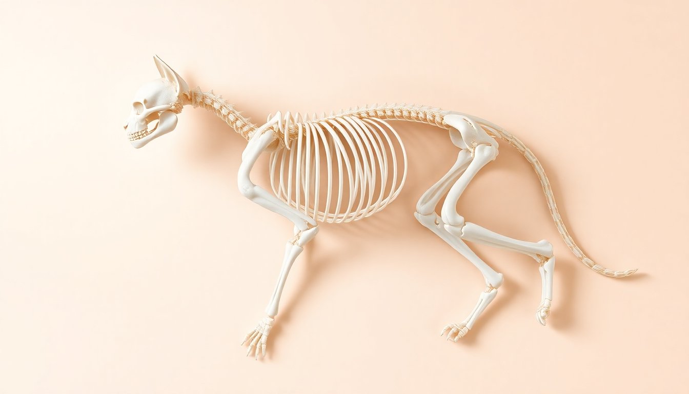 Anatomía del gato mostrando sus principales características