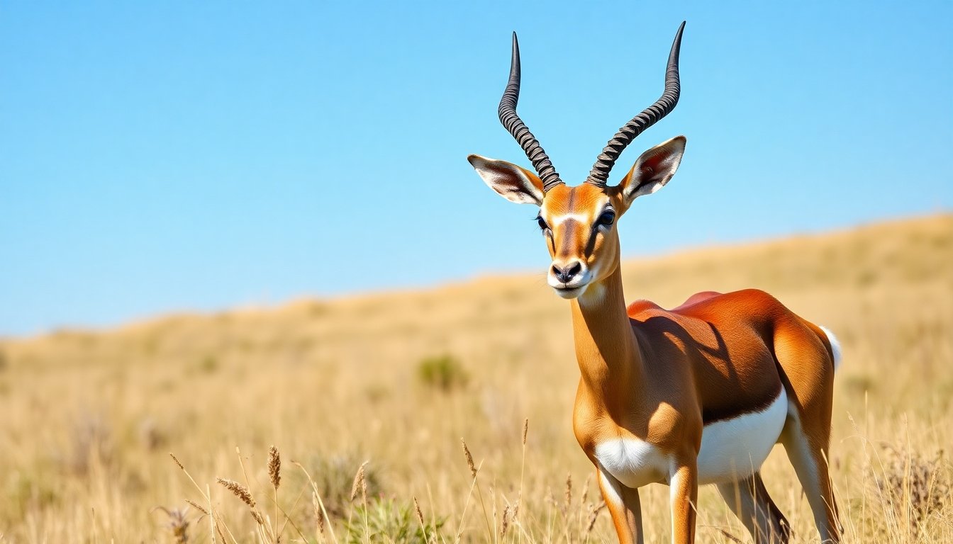 Antílope en la pradera