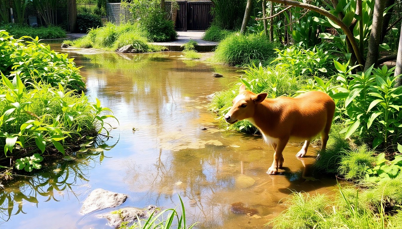 Área verde controlada para animales