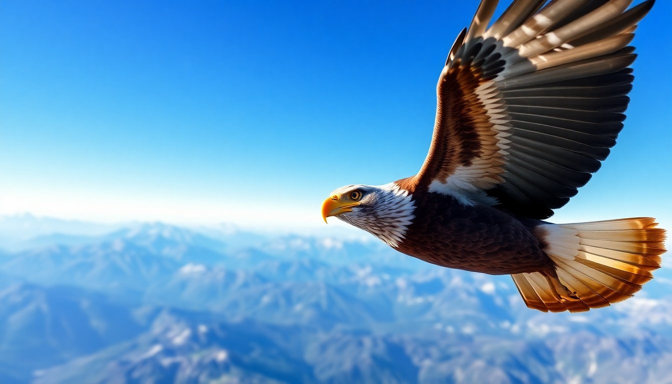 ave volando en alta altitud