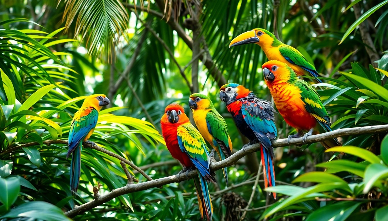 Aves de Belice en su hábitat natural