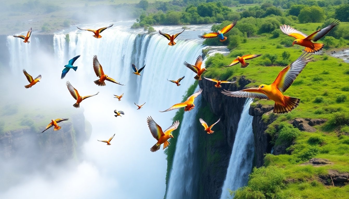Aves de las Cataratas Victoria