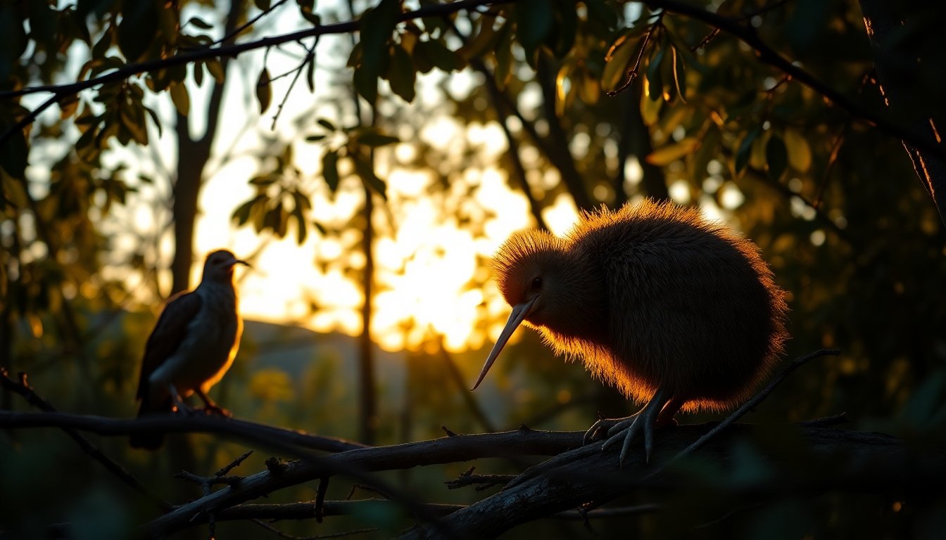 Aves de Nueva Zelanda en su hábitat natural