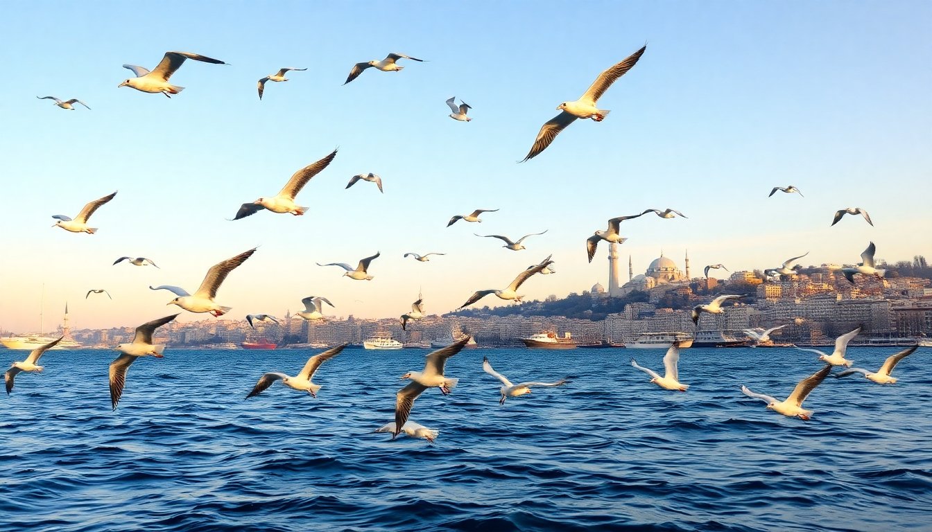 Aves del Bósforo en Estambul