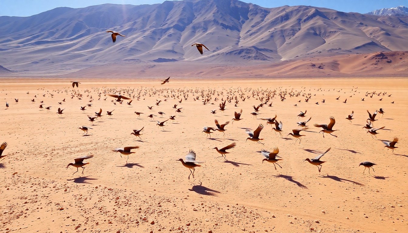 Aves en el desierto de Atacama