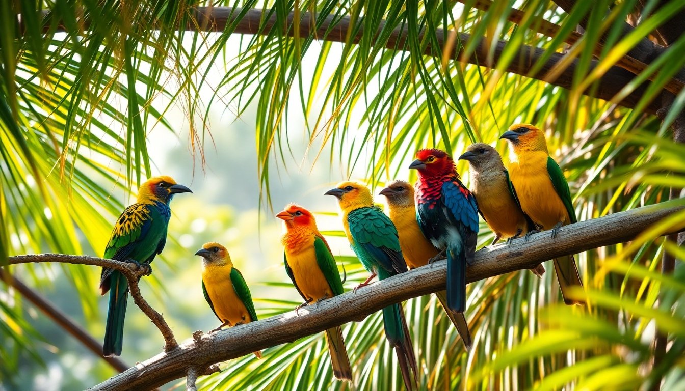 Aves endémicas de Vanuatu en su hábitat natural
