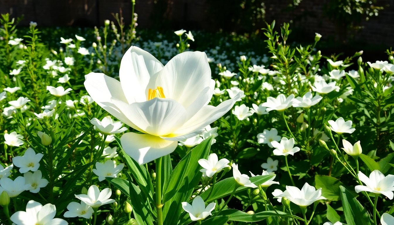 Azucena en plena floración
