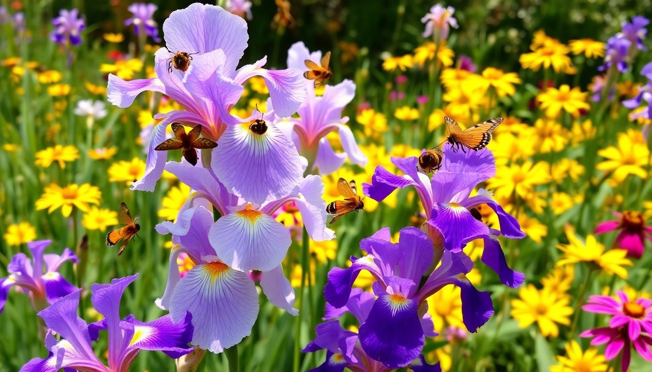 Beneficios de iris-lirio en el jardín