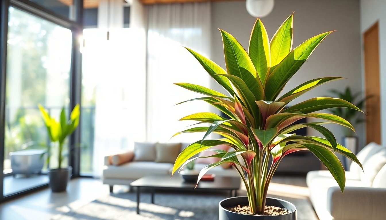 Bromelia purificando el aire en el hogar