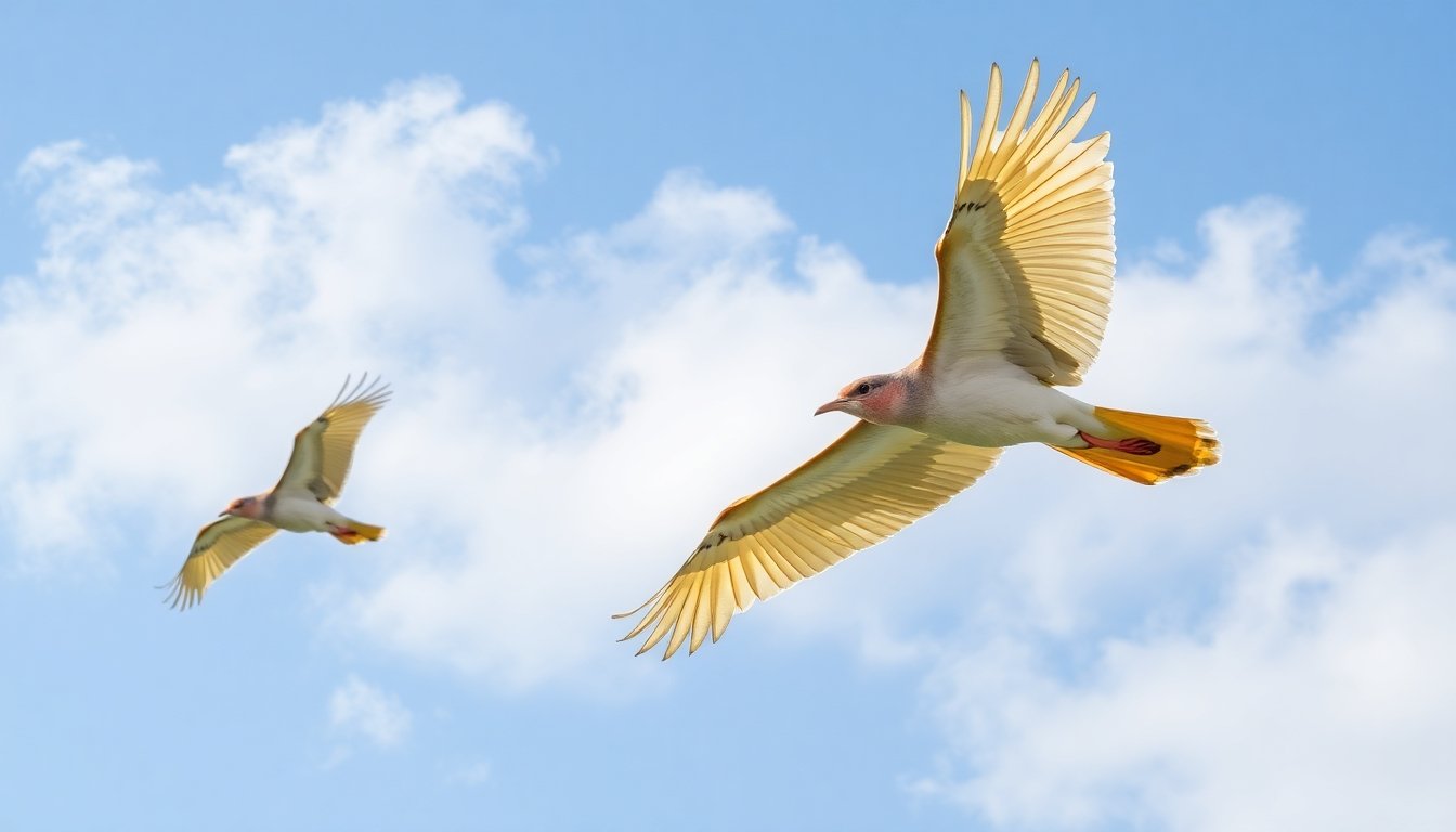 Cacatúa australianas en vuelo