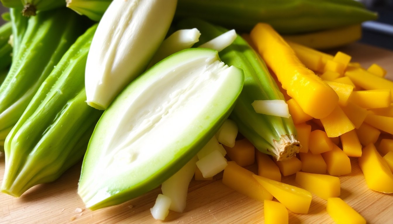 Calabacines frescos listos para cocinar