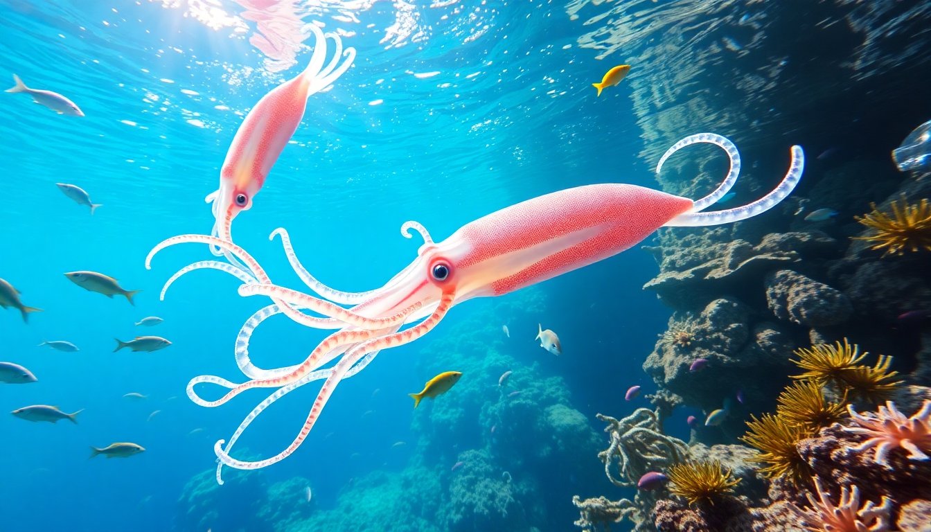 Calamares en aguas tropicales