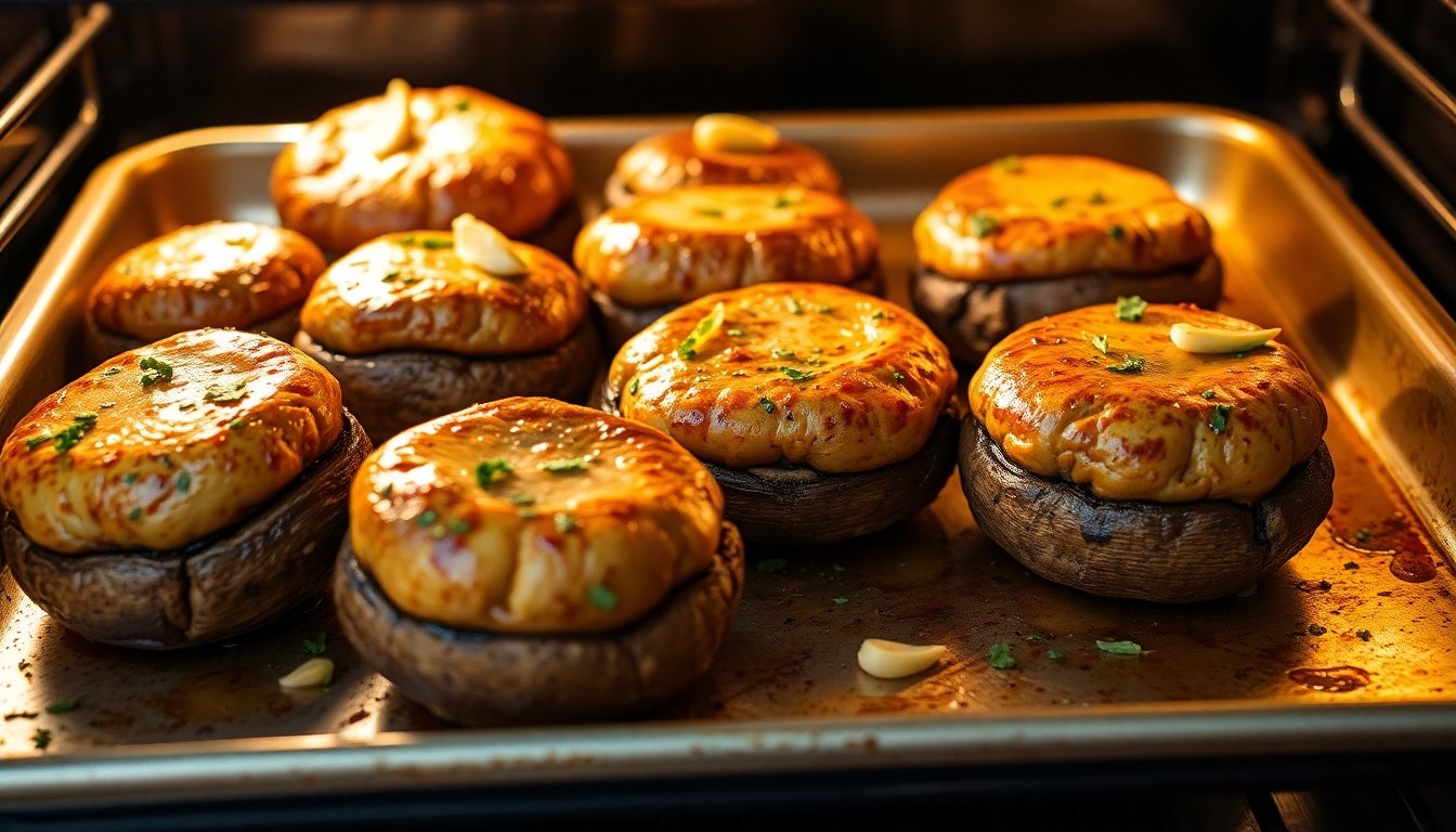 Champiñones al horno