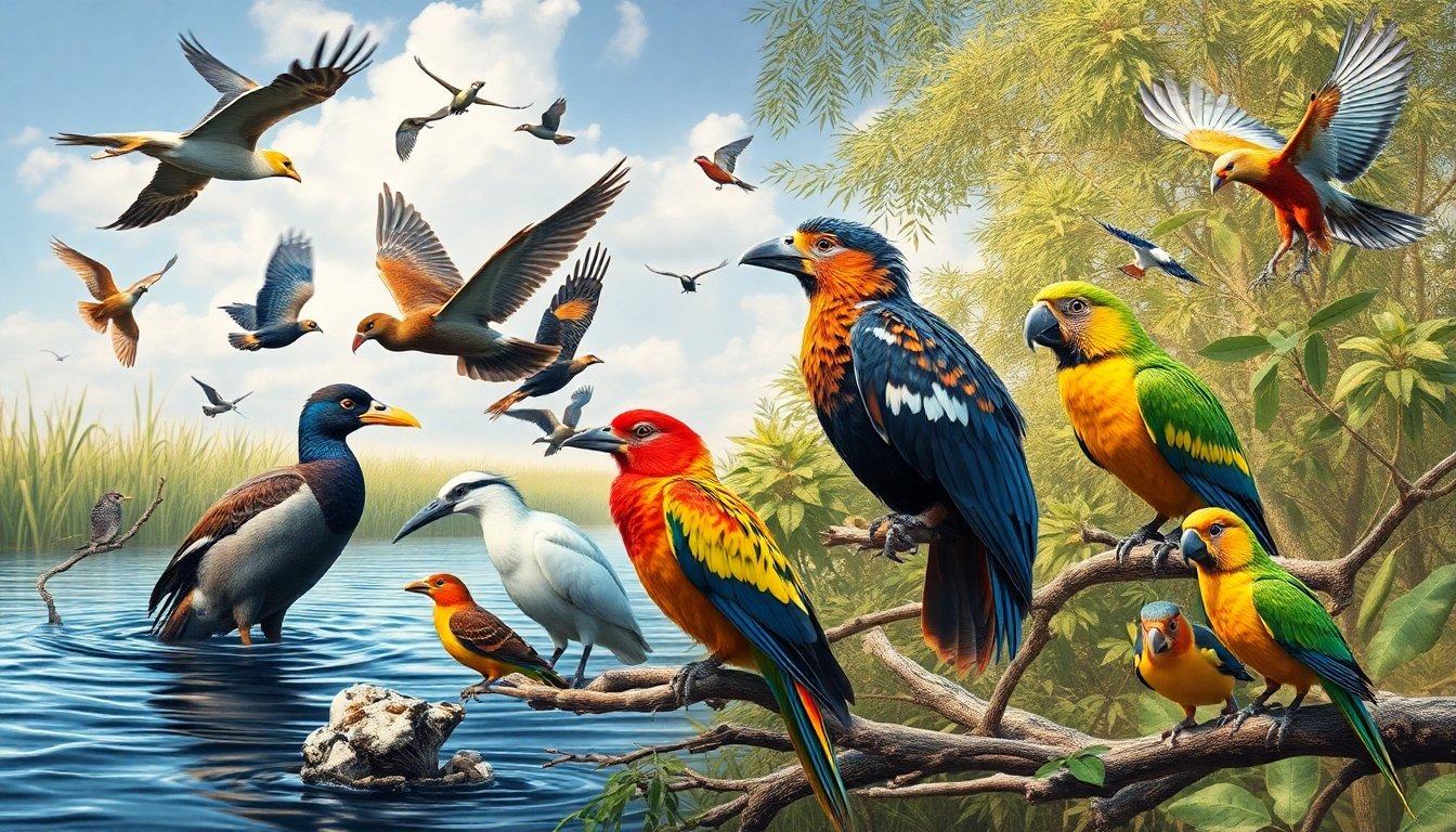 clases de aves Zimbabue