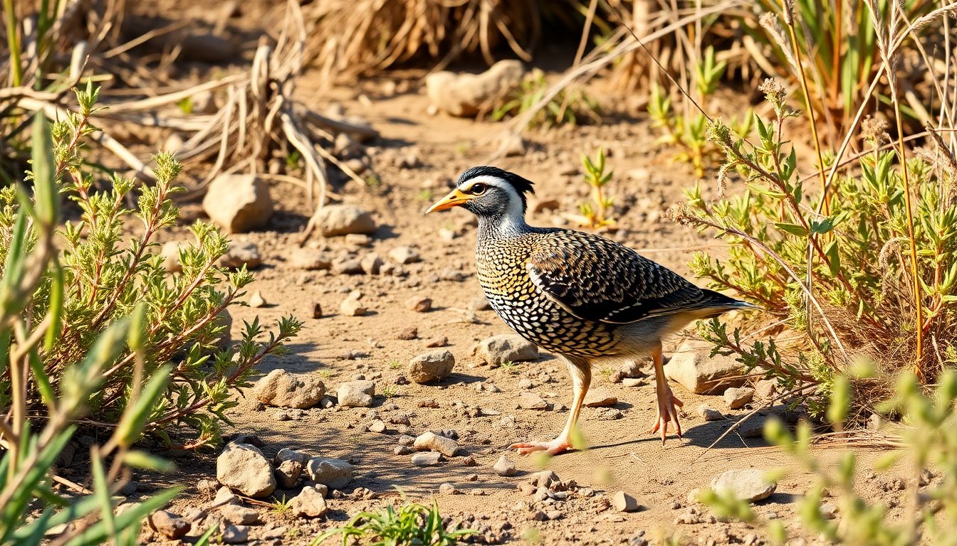 Codorniz chilena en su hábitat natural