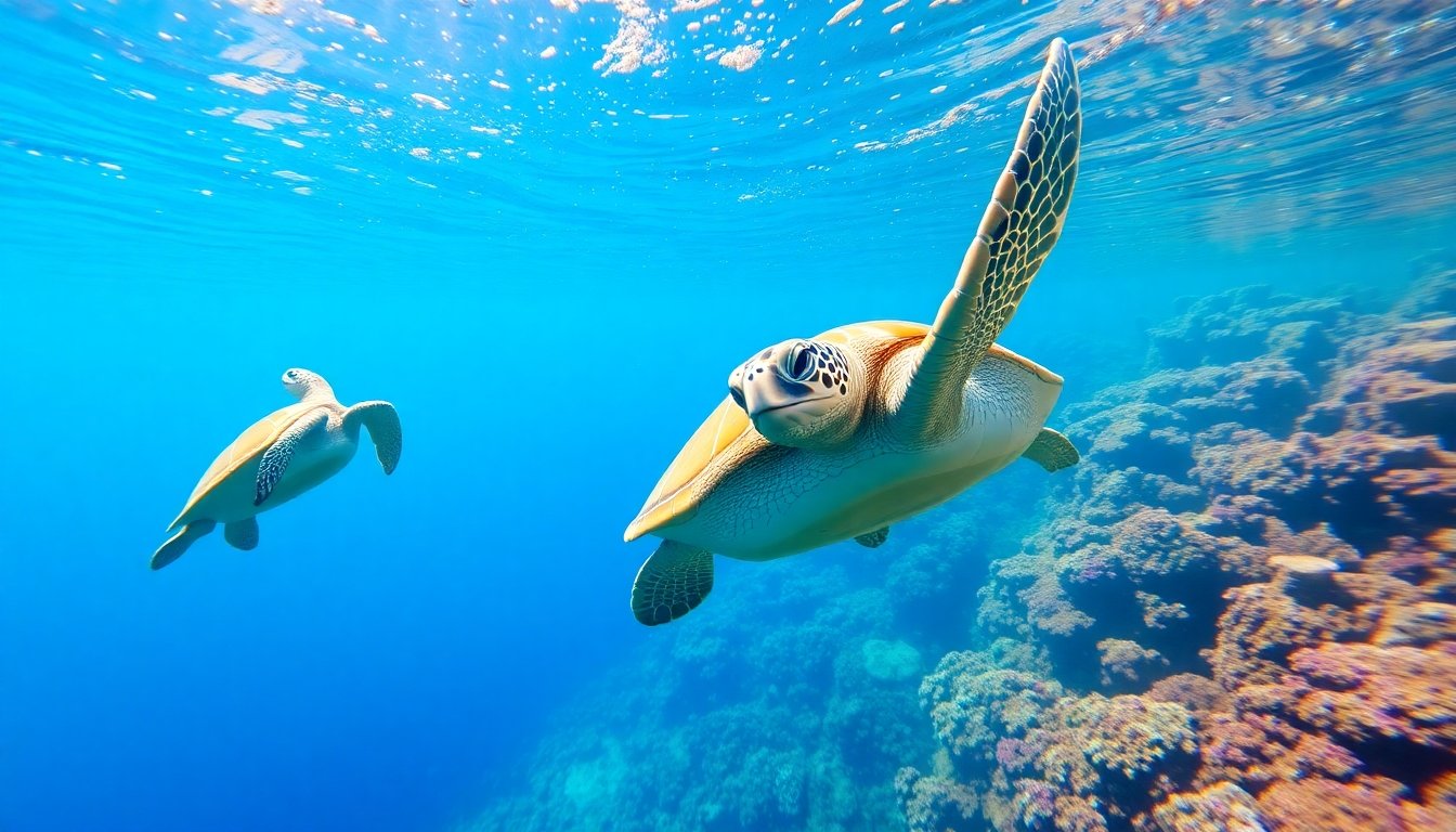 Comportamiento de las tortugas en su hábitat natural