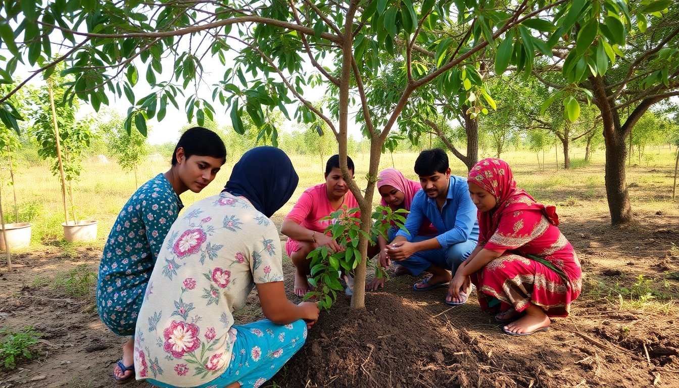 Comunidad local participando en actividades de conservación de aves