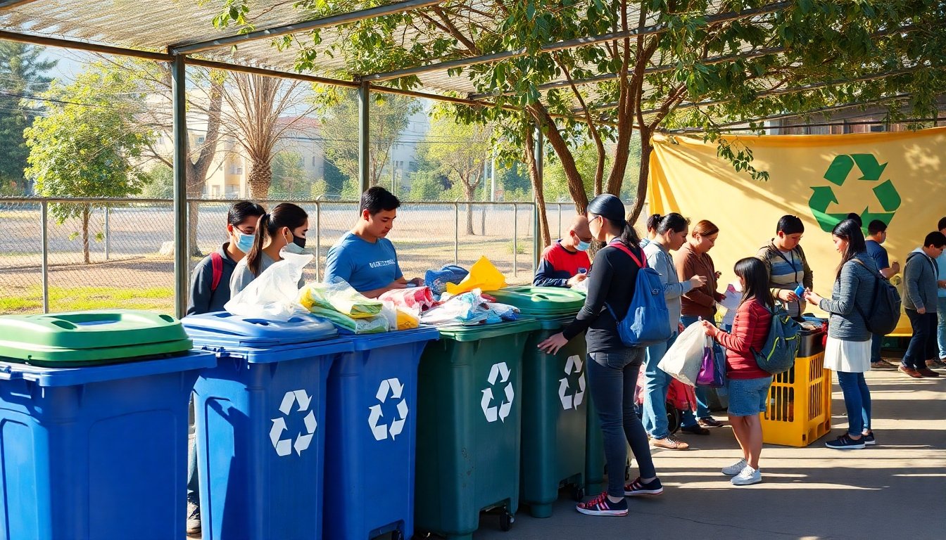 Comunidad reciclando en Chile