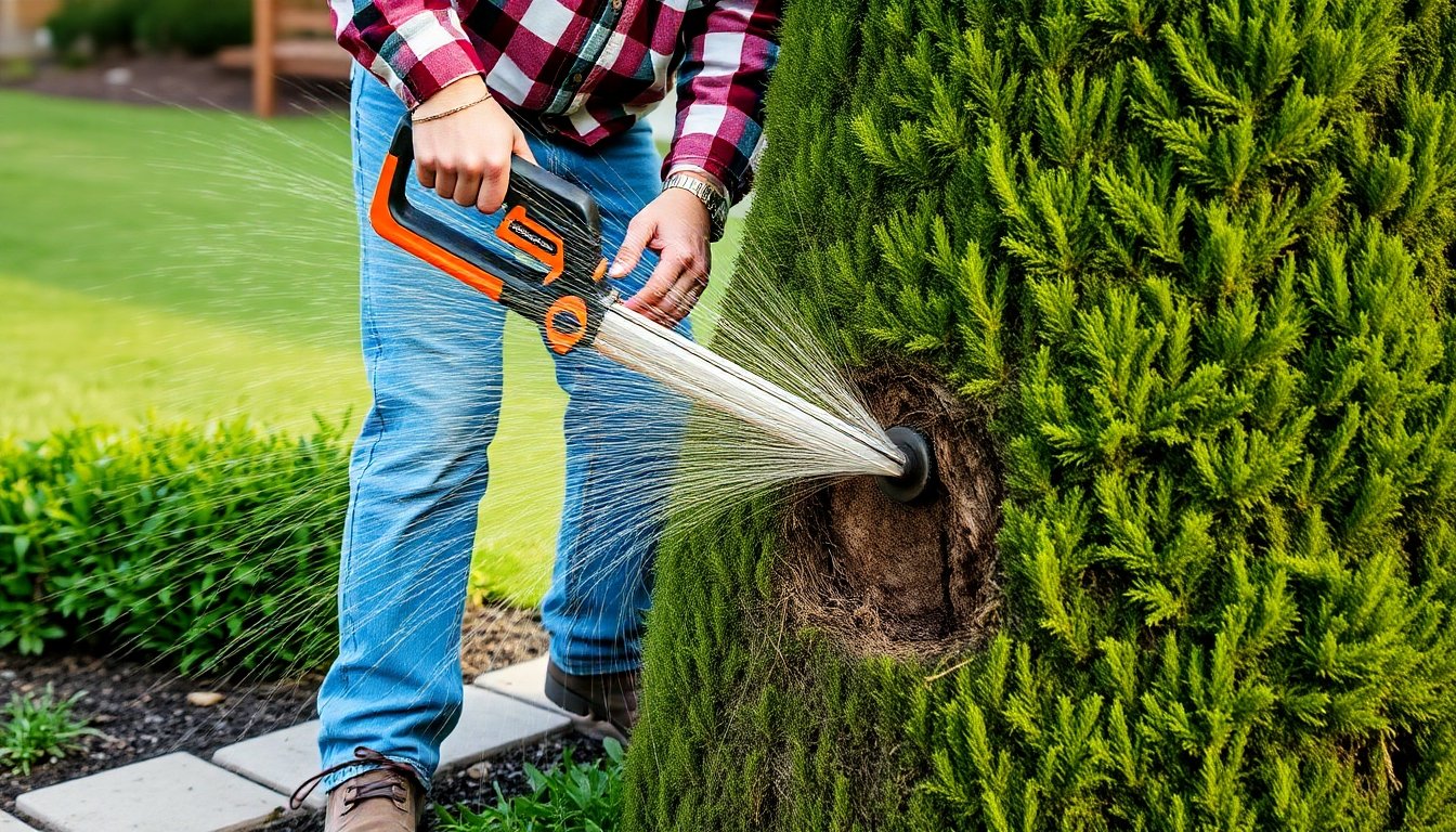 Corte adecuado del san agustín césped