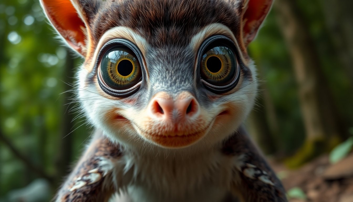 Detalle de las características físicas del petauro del azúcar