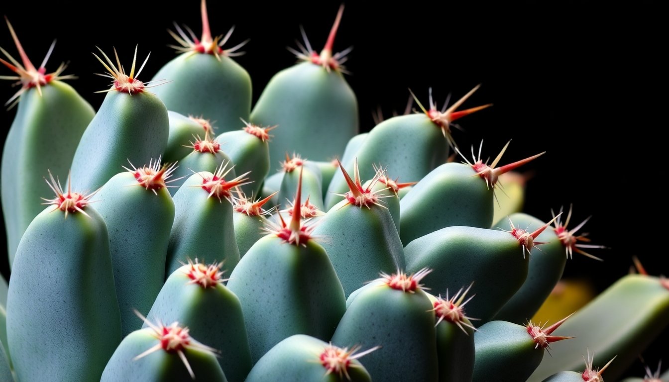 Detalle de las espinas del Cereus-columnar cactus