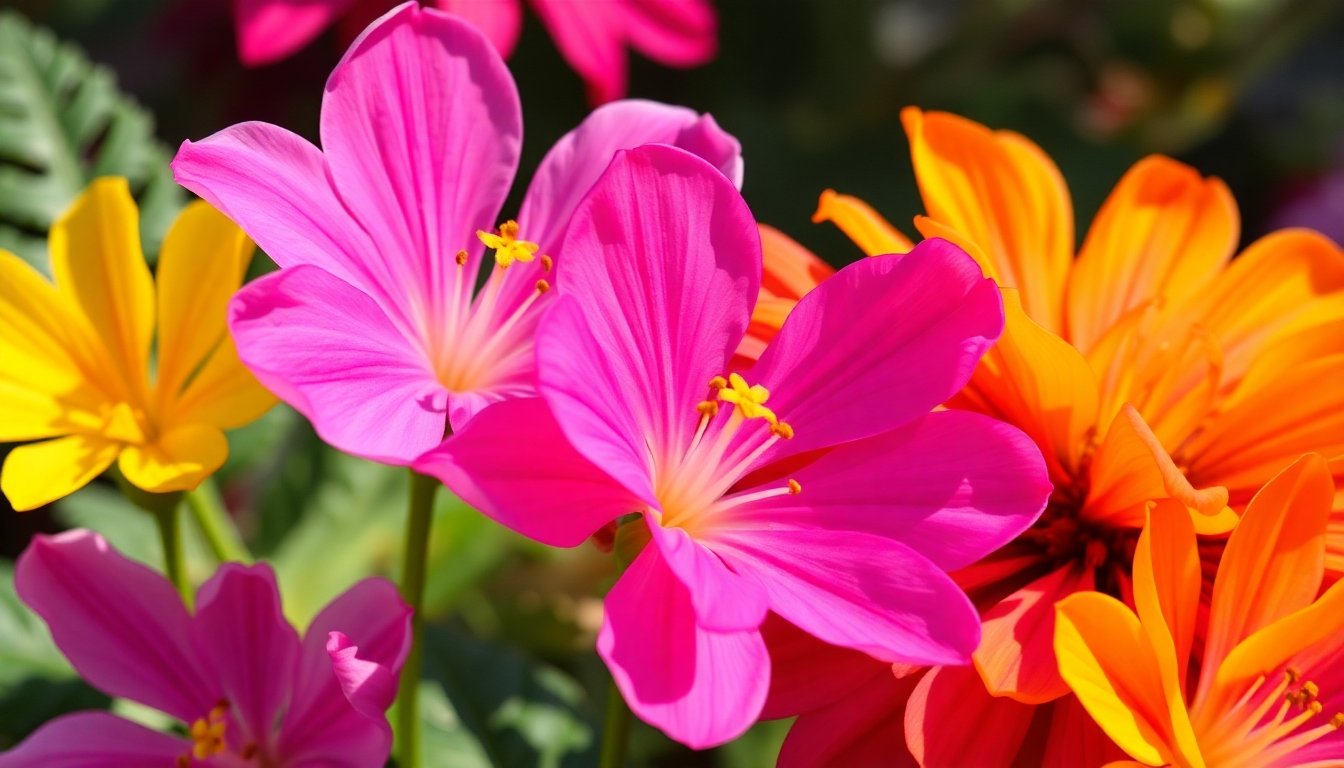 Detalle de las flores del singonio