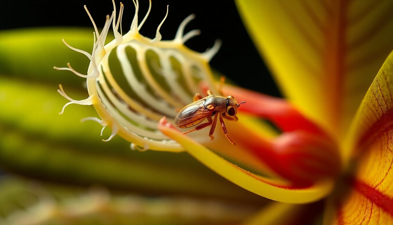 Detalle de los traps de la Venus atrapamoscas