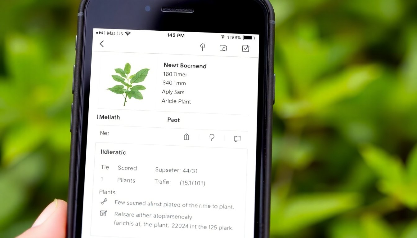 detalle de una planta identificada con una app