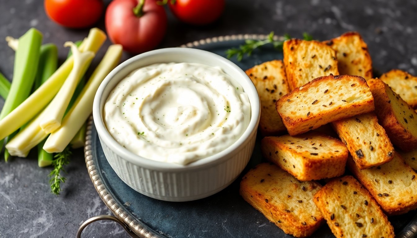 Dip de alcachofas en conserva con espinacas y queso crema