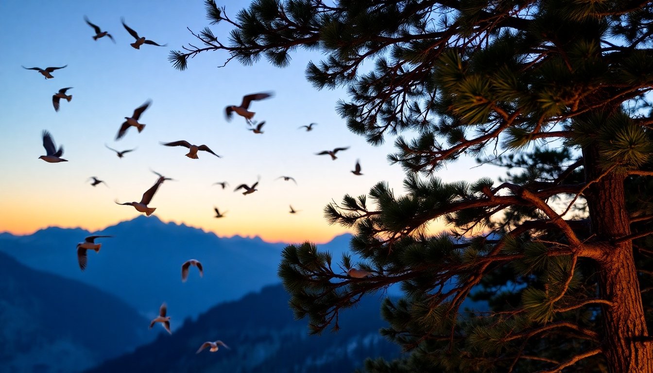 Diversas especies de aves en Suiza