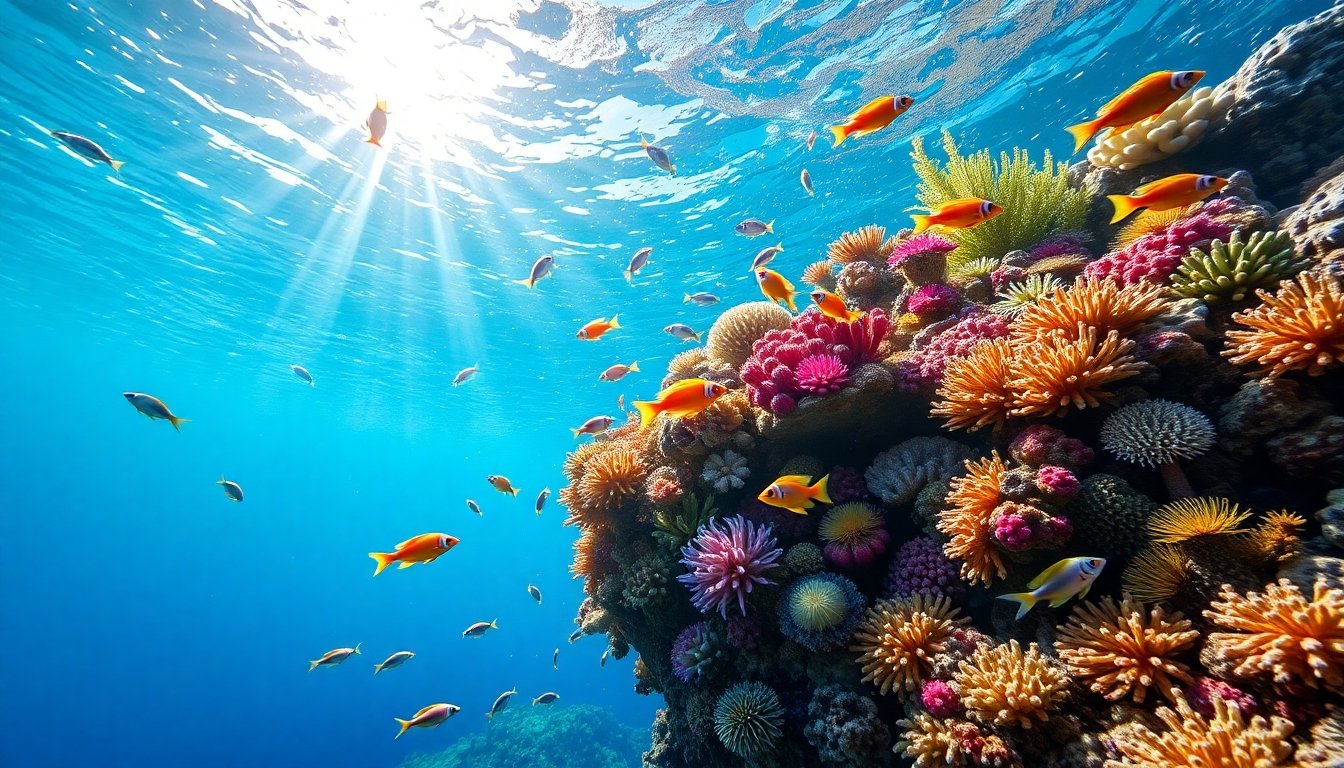 Diversidad de especies en arrecife de coral