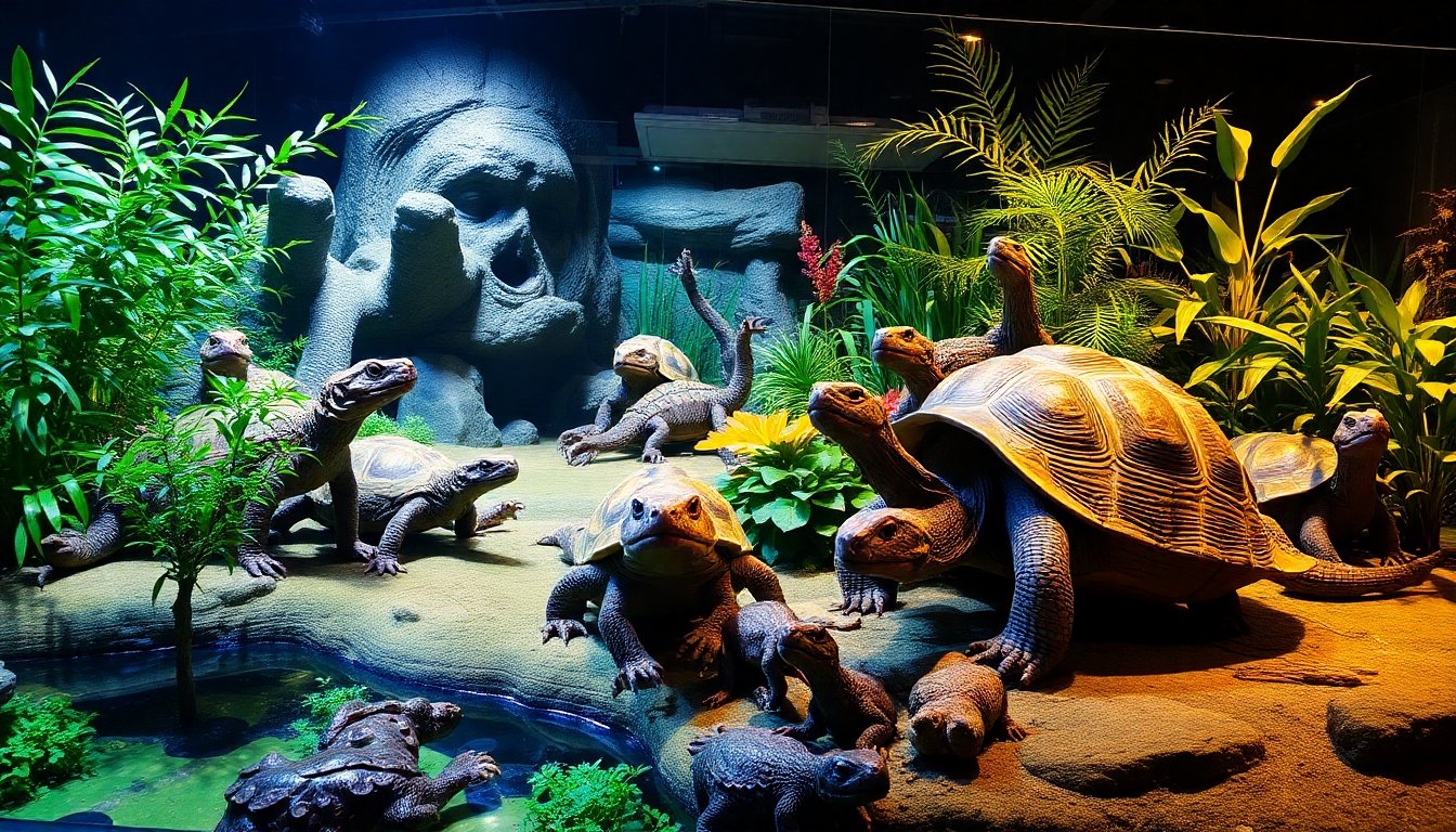 Diversidad de reptiles en su hábitat natural