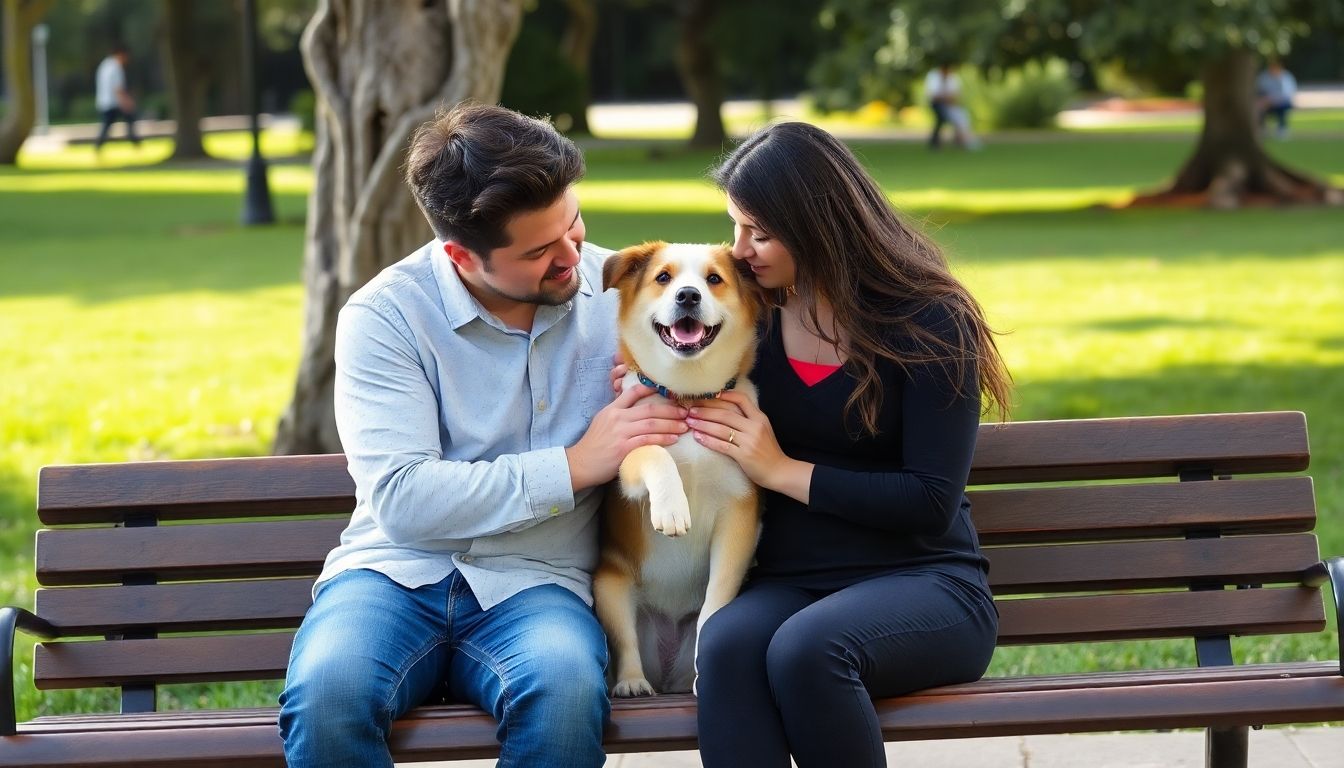 dueño y perrito compartiendo momentos felices