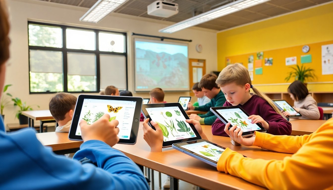 educación ambiental con apps de identificación de plantas