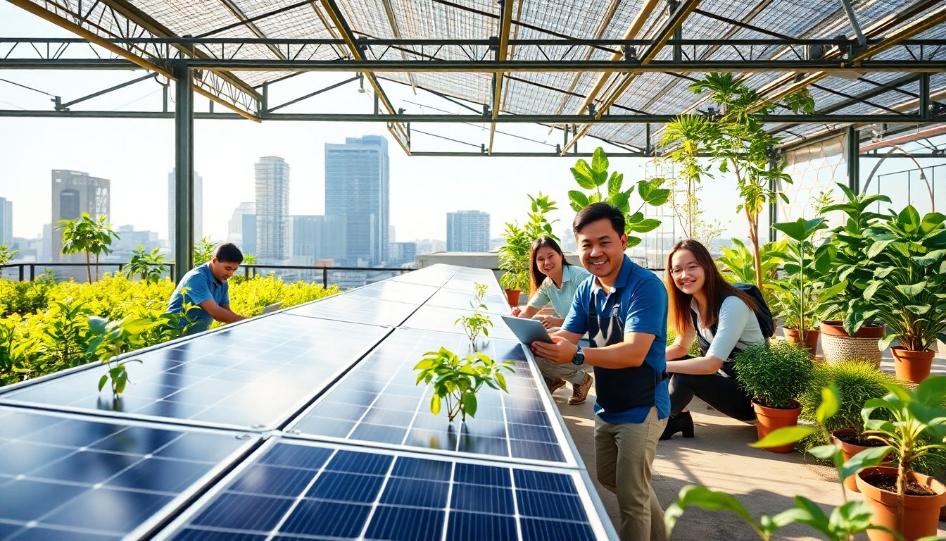 Empresas tailandesas verdes implementando sostenibilidad