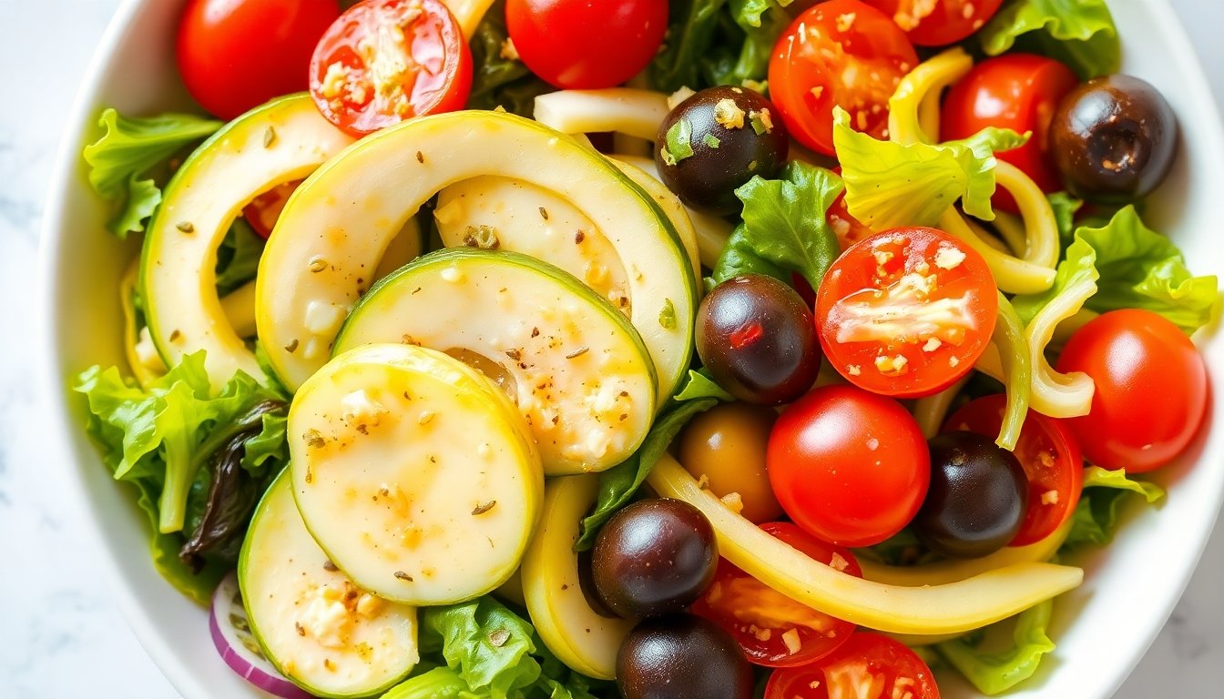 Endibias y escarolas en un plato de ensalada