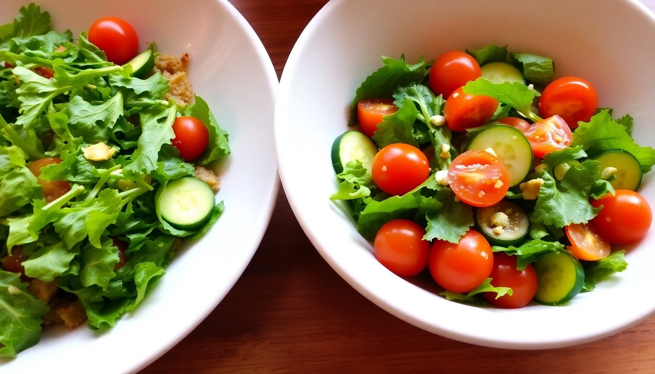 Ensalada fresca de acompañamiento