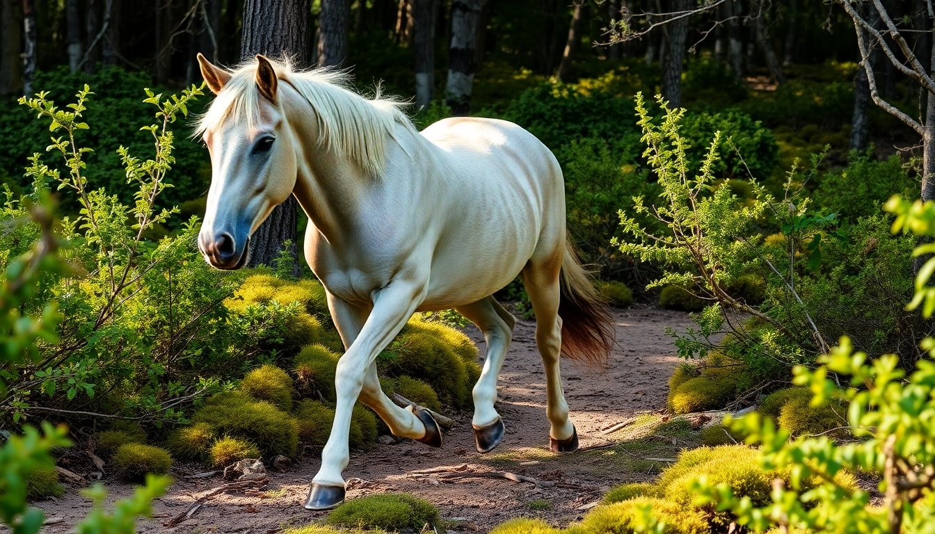 Equidna en el bosque