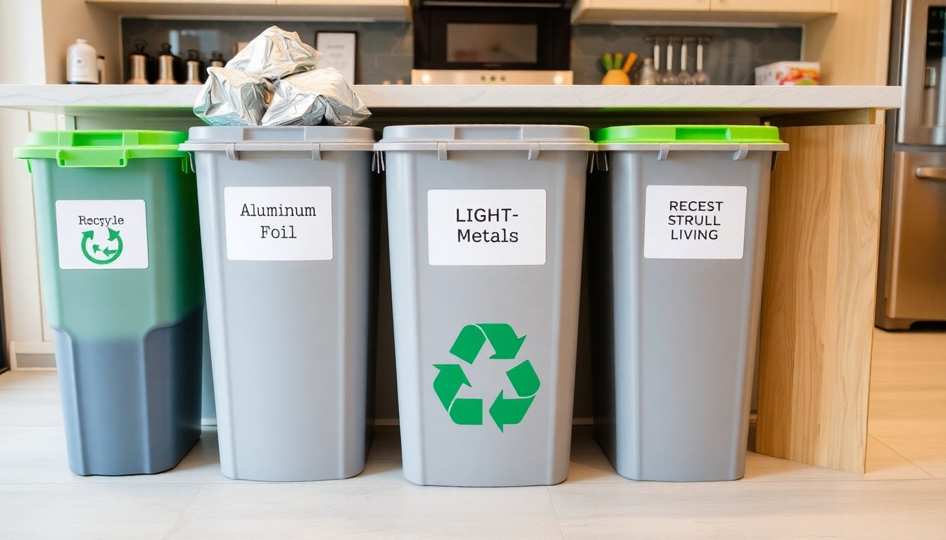 Equipo de reciclaje en el hogar