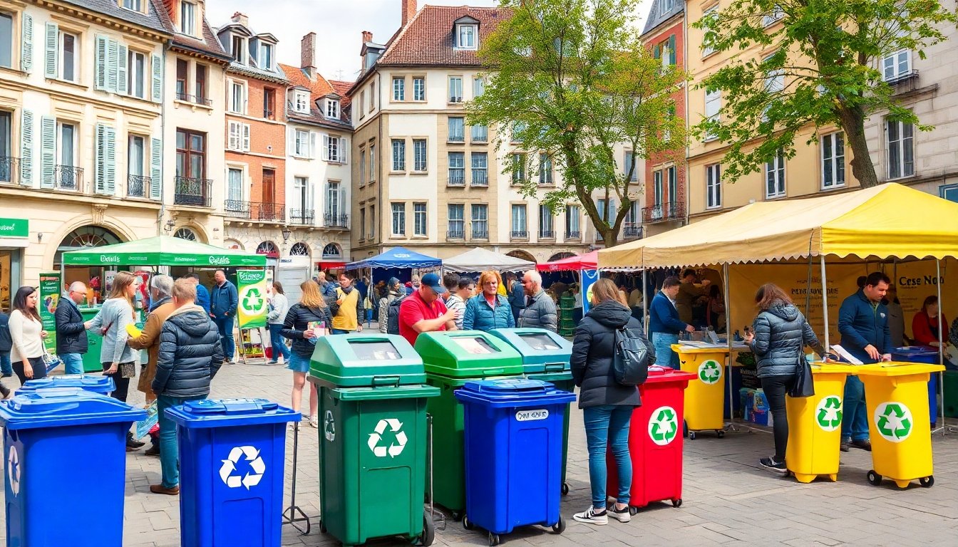 Evento comunitario de reciclaje en Francia