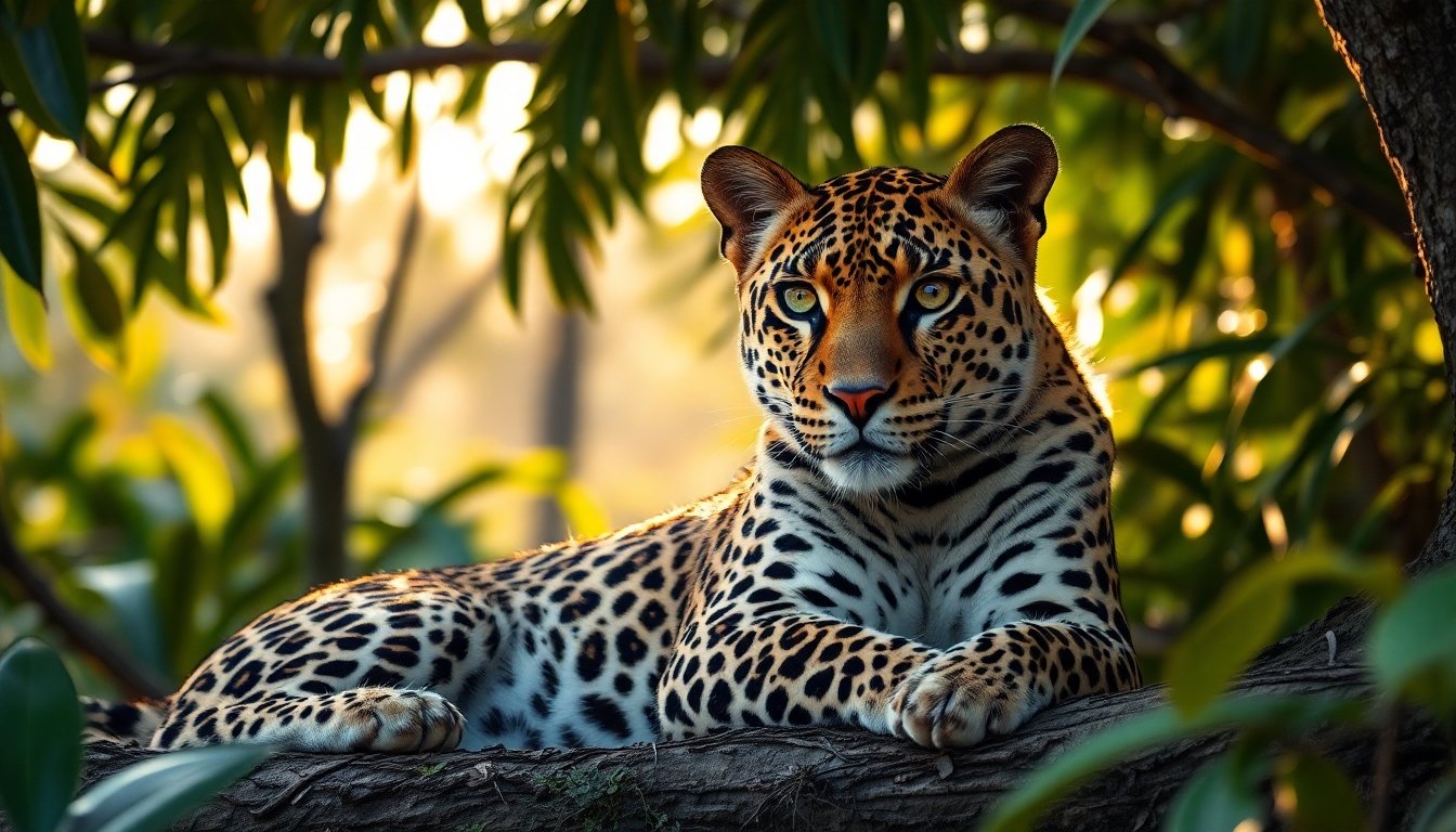 Felinos exóticos en su hábitat natural