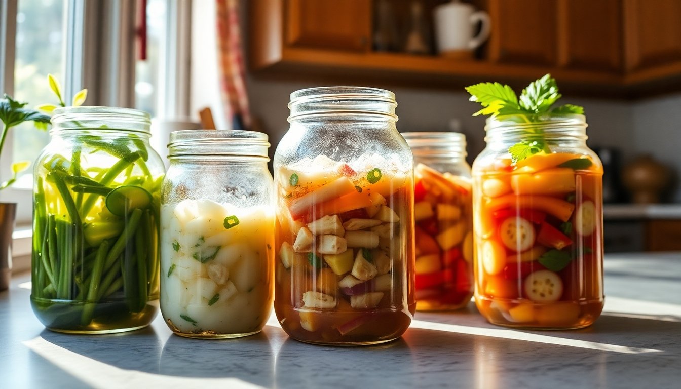 Fermentación de vegetales casera