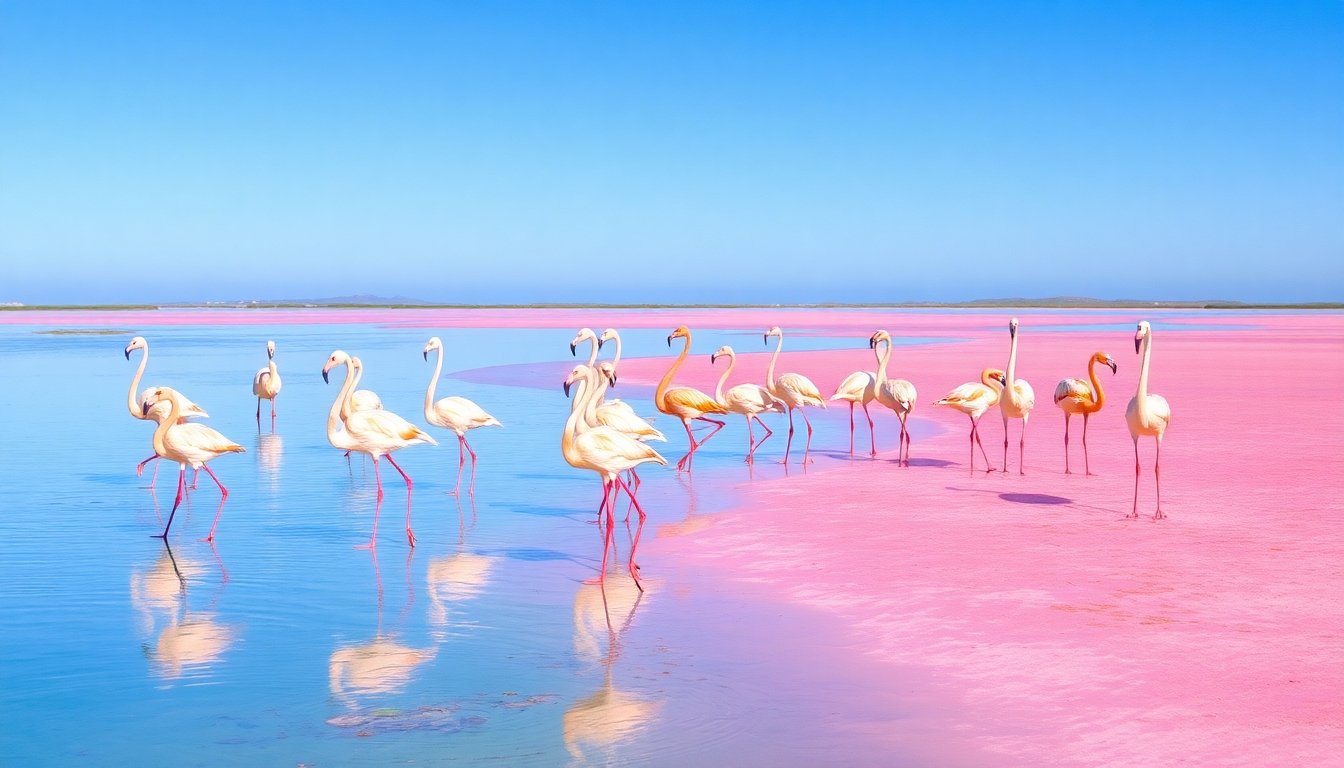 Flamencos en Ria Formosa