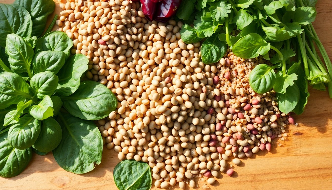 fuentes de hierro vegetal