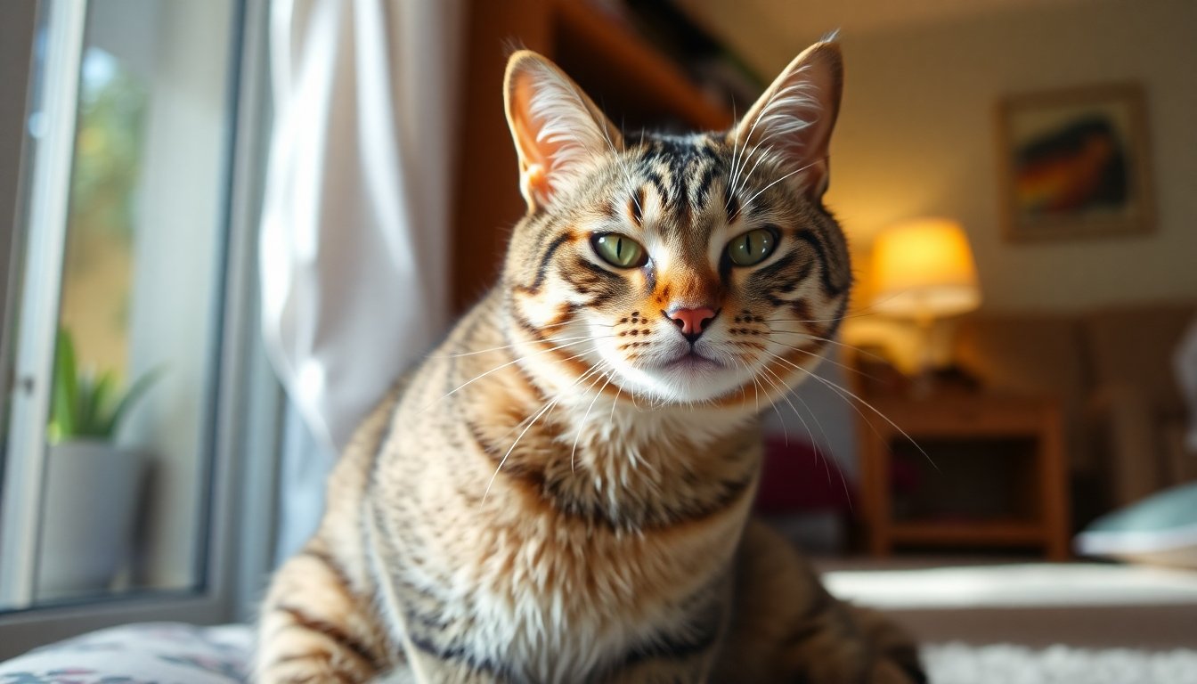 Gato mostrando signos de estrés